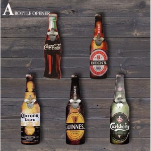 Đồ khui bia hình chai bia gỗ treo tường