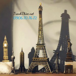 Mô hình tháp Eiffel kim loại cao 48cm