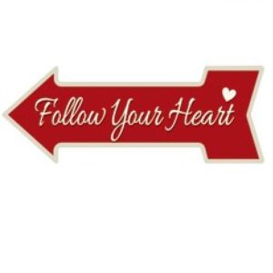 Mũi Tên Dập Nổi 16x45cm Follow Your Heart - YC-45