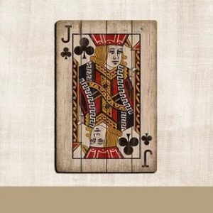 Tranh gỗ lá bài 40x60cm Jack of Diamond YC46-J Chuồn