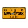 Biển số xe decor vintage 30x15cm - New York YC-221