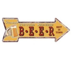 Mũi Tên Dập Nổi 16x45cm Premium Ice Cold Beer  SMT-60