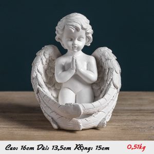tượng thiên thần phong cách retro trang trí đọc sách bé trai tây thiên  thần có cánh tượng thiên sứ công giáo đạo thiên chúa