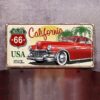 Biển số xe decor 30x15cm - Route 66 California  Z-07