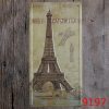 Tranh thiếc phong cảnh 15x30cm - Tháp Eiffel, Paris Exposition YC-227