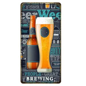 Tranh thiếc retro30x15cm - Beer Week  AC-507