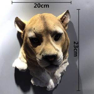 Mô hình nhựa thông Đầu Báo 3D treo tường 20x23xx10cm