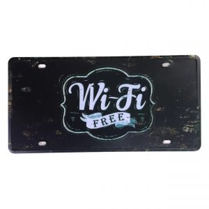 Biển số 30x15cm - Wifi Free  SH-134
