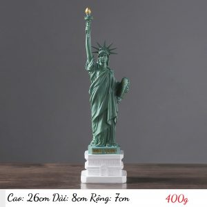 Tượng Nữ Thần Tự Do nhựa thông cao 26cm NTTD26
