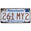 Biển số decor 30x15cm - Massachusetts 261 MY2 JK-304