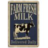 Tranh retro 20x30cm Farm Fresh Milk S23-10084