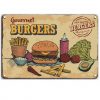 Tranh retro decor 30x20cm Gourmet Burgers S23-70051
