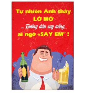 Tranh Việt Vui 40x30cm - "Say Em" - CB34-817