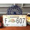Poster biển số xe retro 30x15cm, Madison, Wisconsin Q-7014