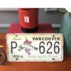 Poster biển số xe retro 30x15cm, Vancouver, Canada Q-7022