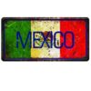 Biển số 30x15cm - cờ Mexico YC-283