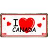 Tranh thiếc retro 30x15cm - I Love Canada YC-342