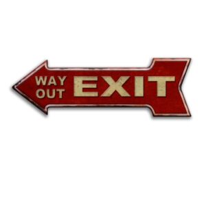 Mũi Tên Dập Nổi 16x45cm Exit/ Way Out  YC-01