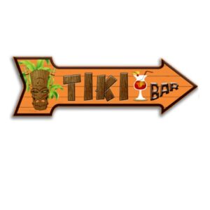 Mũi Tên Dập Nổi 16x45cm Tiki Bar YC-55