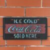 Biển số 30x15cm - Ice Cold Coca Cola Sold Here Z-16