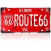 Biển số xe 15x30cm - Illinois Route 66  KM-999