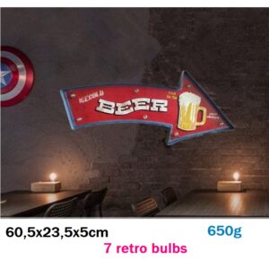 Hộp đèn Ice Cold Beer On Tap 60,5x23,5x5cm FML-B61
