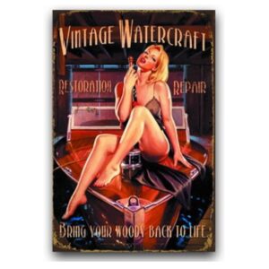 Tranh sắt 30x40cm - Vintage Watercraft YC34-13048