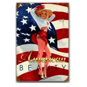 Tranh retro 30x40cm - American Beauty YC34-15719