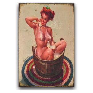 Tranh sắt 30x40cm - In a small Bath YC34-3010