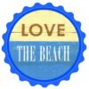 Nắp bia khổng lồ 40cm - Love the Beach YC-102