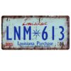 Biển số xe 30x15cm - Louisiana LNM 613 YC-197