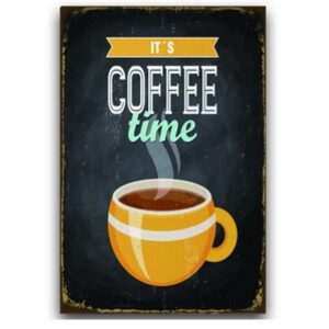 Poster retro 30x20cm - It's COFFEE time  YC23-16868