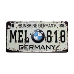Biển số 15x30cm - MEL BMW 618  Y-154