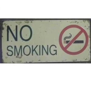 Biển cấm hút thuốc 30x15cm - No Smoking  Z-15