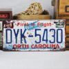 Biển số xe decor 30x15cm - DYK 5430 North Carolina JK-306