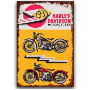 Tranh Thiếc Retro 40x30 chủ đề xe cộ