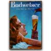Tranh thiếc retro bia 30x40cm - Budweiser Where there's Life... there's Bud!  YC34-11163