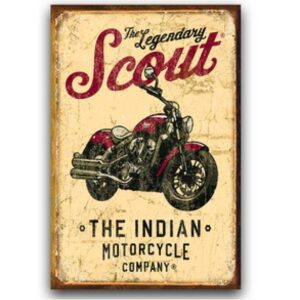 Tranh xe phân khối lớn 30x20 - The Legendary Scout YC23-11659