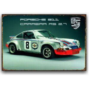 Tranh thiếc siêu xe retro 40x30cm - Porsche 911 YC34-11678