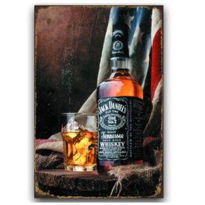 Tranh rượu retro 30x40cm - Jack Daniels Old No 7  YC34-2046
