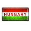 Biển số 30x15cm - cờ Hungary YC-561
