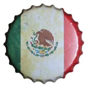 Nắp chai bia 35cm Quốc Kỳ Mexico YC-901