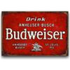 Tranh bia retro 30x20 - Drink Budweiser YC23-1740