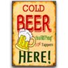 20x30cm - Cold Beer Here YC23-11726