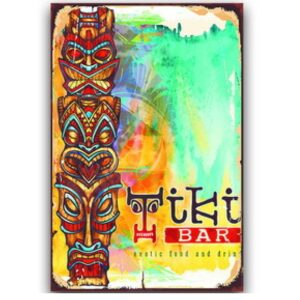 Tranh thiếc retro decor bar club 20x30cm - Tiki Bar YC23-1906