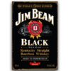 Tranh thiếc thương hiệu rượu 20x30cm - Jim Beam Black YC23-3953