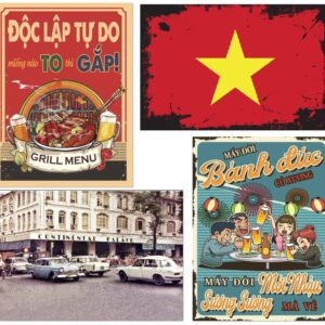 Tranh thiếc 20x30cm _thuần Việt