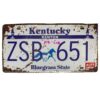 Biển số 30x15 - Kentucky ZSB 651 AB-602