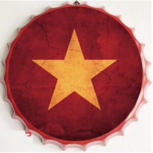 Nắp khoén chai bia 35cm - Lá Cờ Việt Nam (Vietnamese Flag)  GM-43