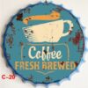 Nắp chai bia sắt 20cm - Coffee Fresh Brewed  GC20-20